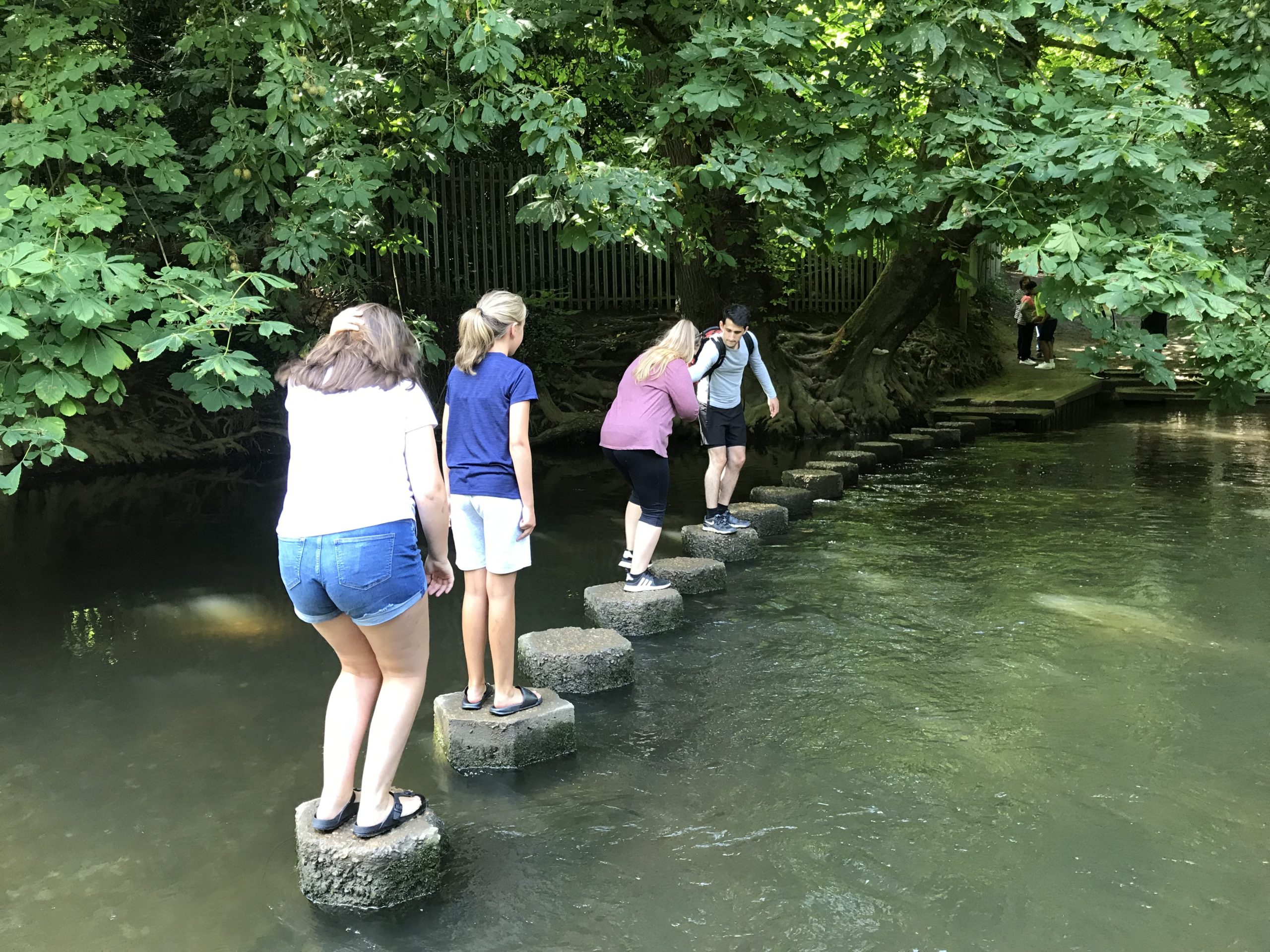 Stepping Stones -River Mole in Surrey Hills UK picture by Jenai Morehead