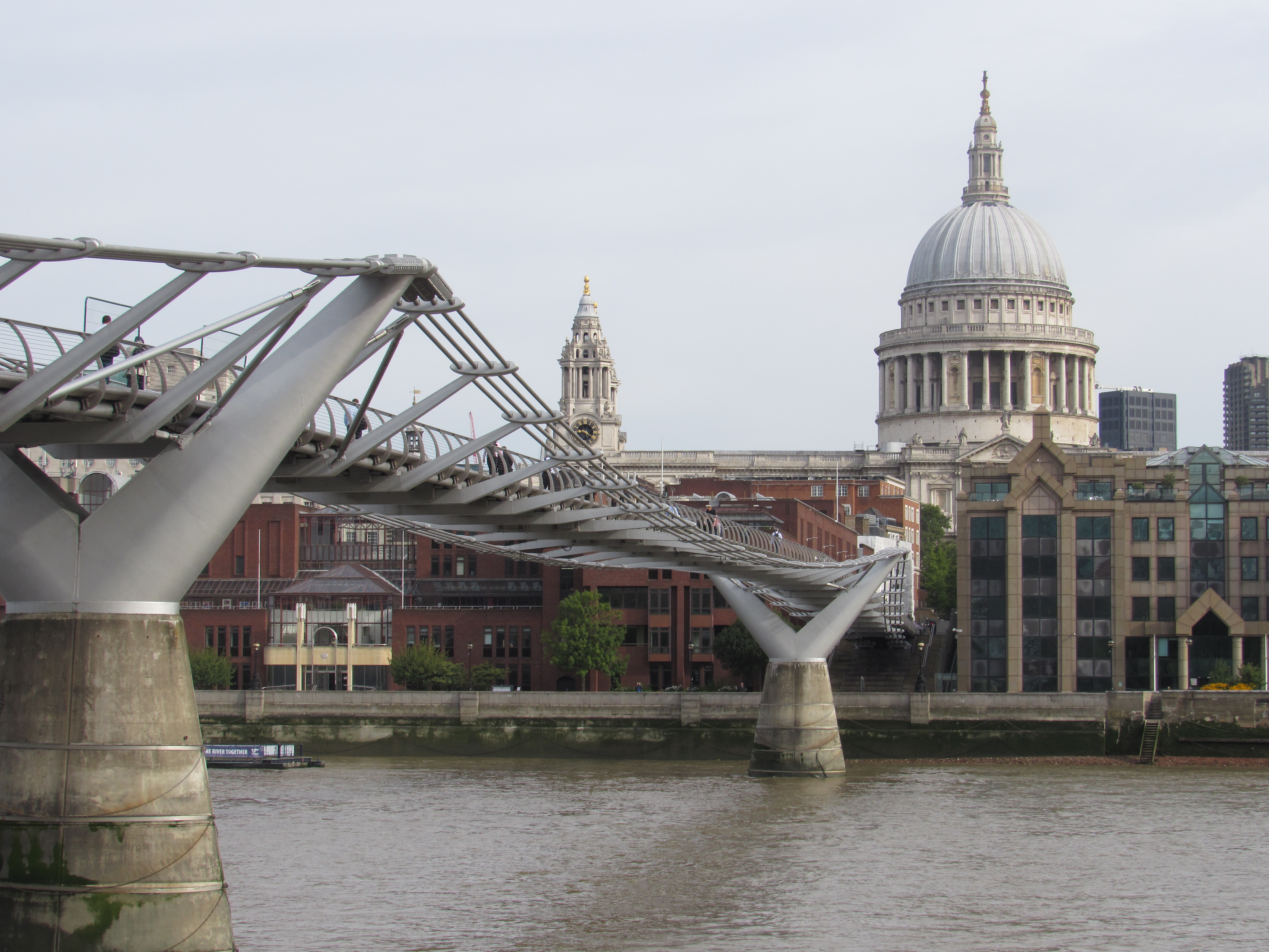 St. Pauls Cathedral and the Millennium Bridge, picture by Jenai Morehead